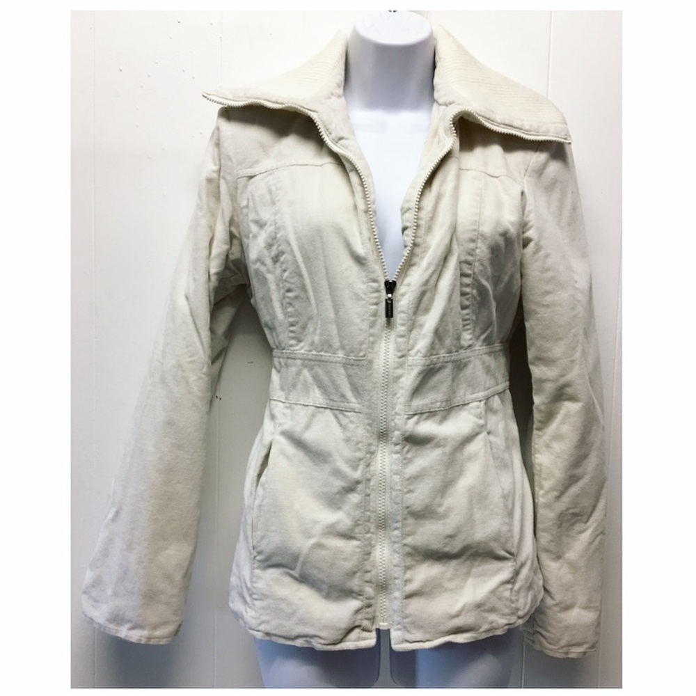 Gloria Vanderbilt | Off-White Winter Jacket Fitted - Picture 7 of 8